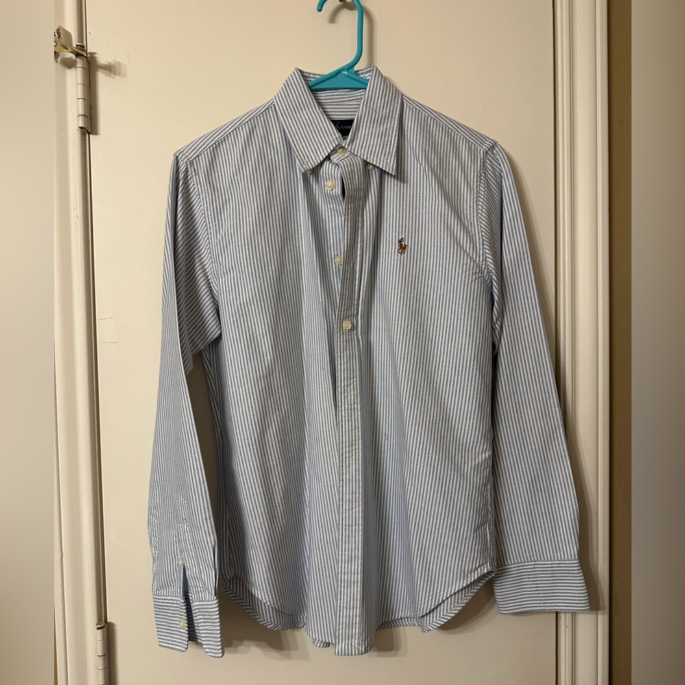 Ralph Lauren Women’s Stretch Striped Oxford Shirt